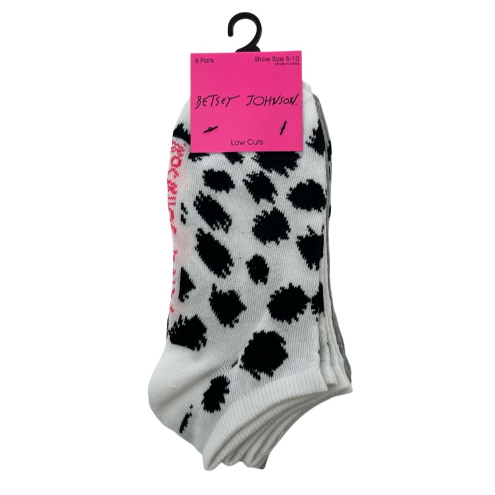 Betsy Johnson 6 Pairs Low Cuts Socks NIB